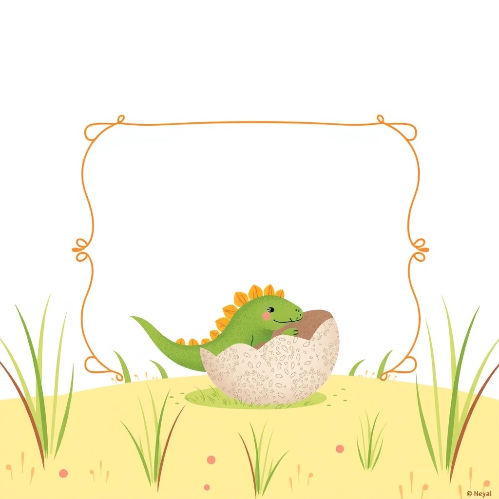 Karta do domu — pojedyncza ilustracja do zabrania - Szablony - Dzień Dinozaura