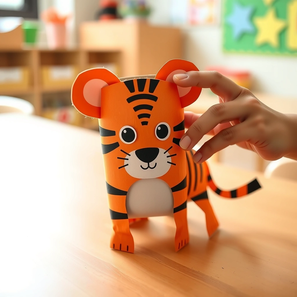 Przykładowy tygrysek (wzór) - Materiały - Dzień Tygrysa