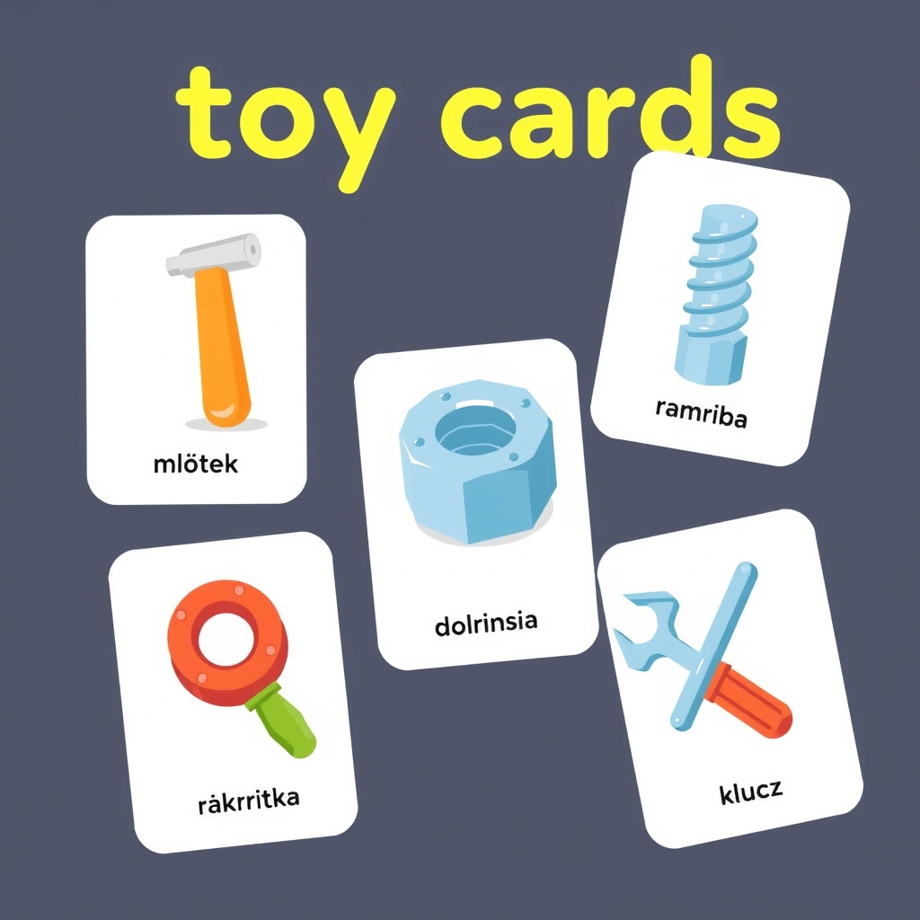 Karty narzędzi — flashcards - Szablony - Dzień Majsterkowicza