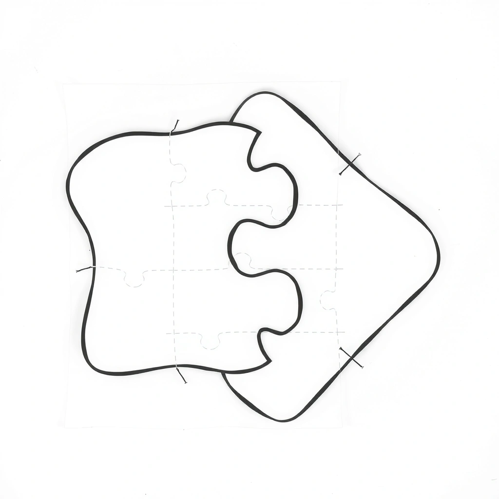 Szablony elementów puzzle z chleba - Szablony - Międzynarodowy Dzień Puzzli