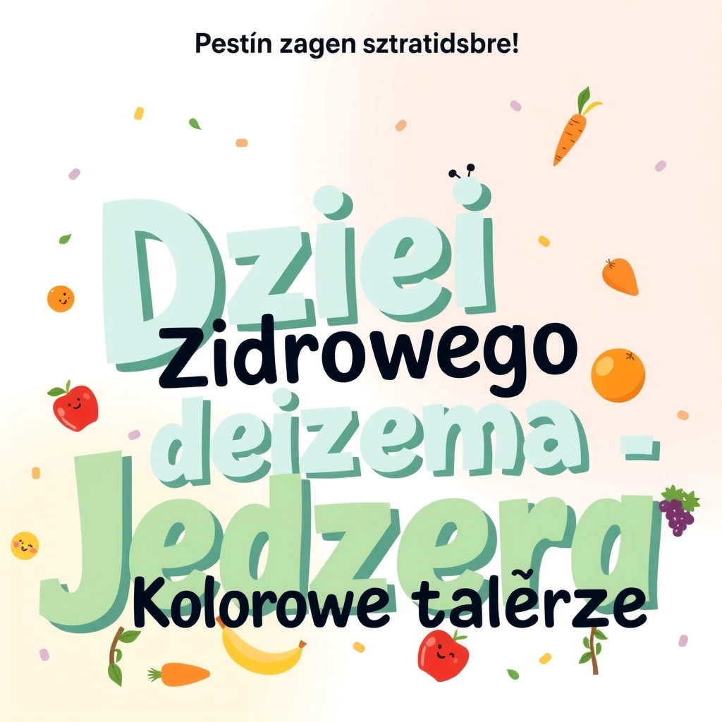 Plakat powitalny: Dzień Zdrowego Jedzenia - Materiały - Dzień Zdrowego Jedzenia