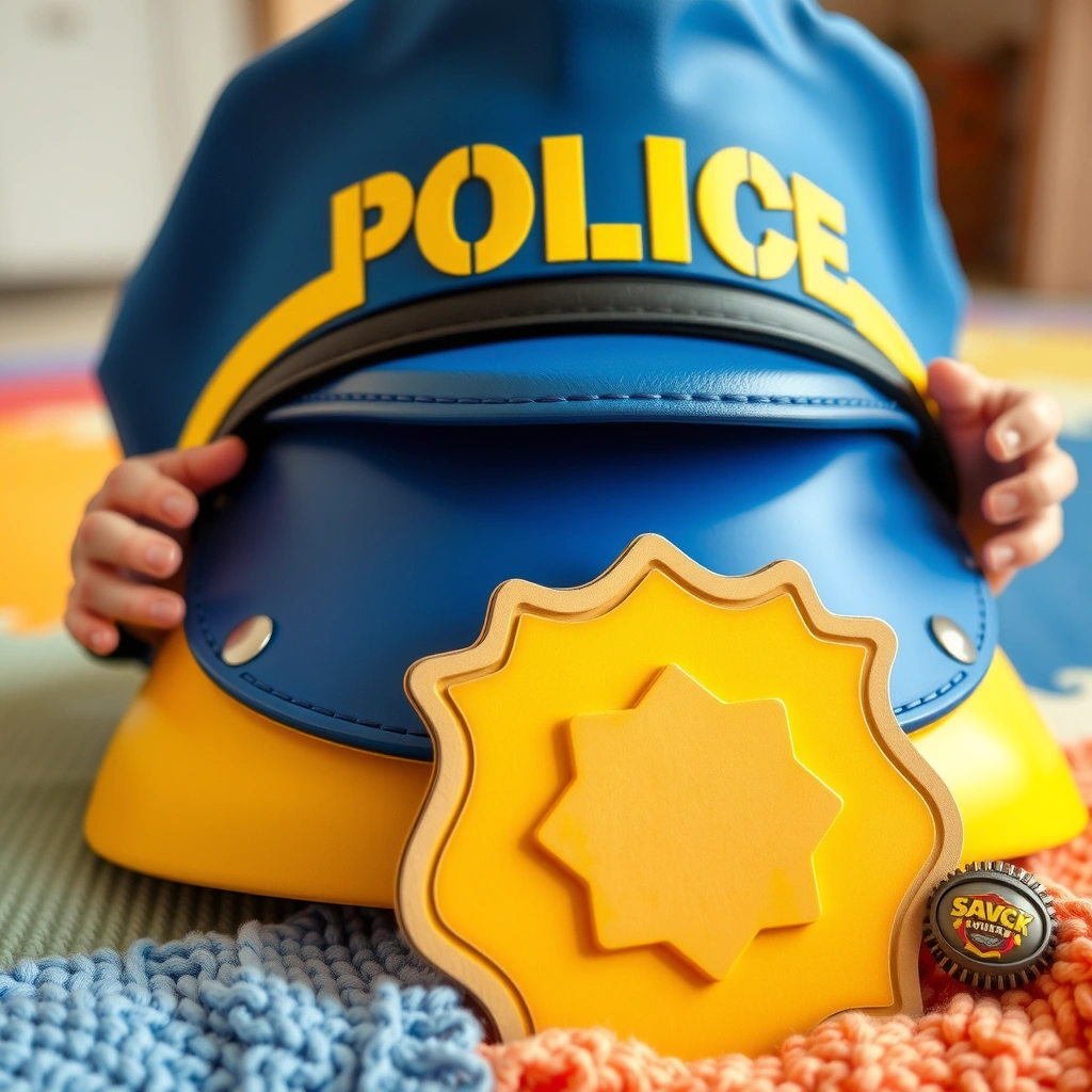 Kapelusz i odznaka policjanta - Materiały - Dzień Policjanta