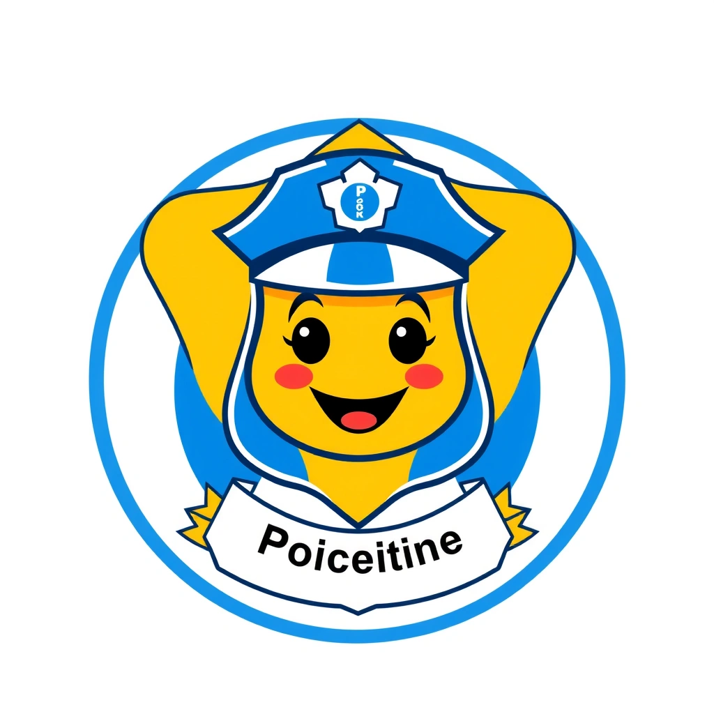 Naklejka/odznaka — projekt do wydruku - Szablony - Dzień Policjanta