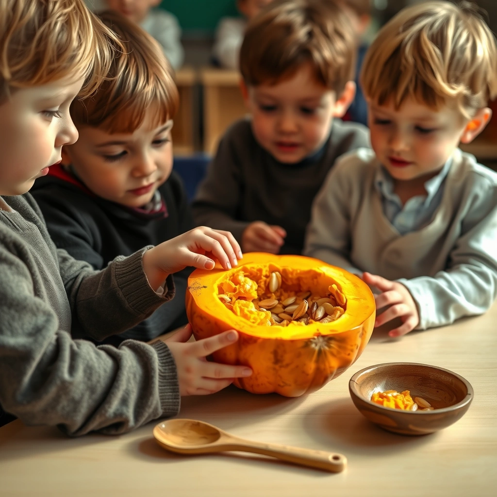 Fotografia: eksploracja wnętrza dyni - Materiały - Święto Dyni