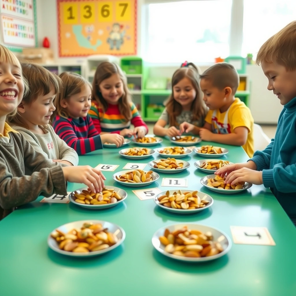 Zdjęcie: sortowanie i liczenie nasion - Materiały - Święto Dyni