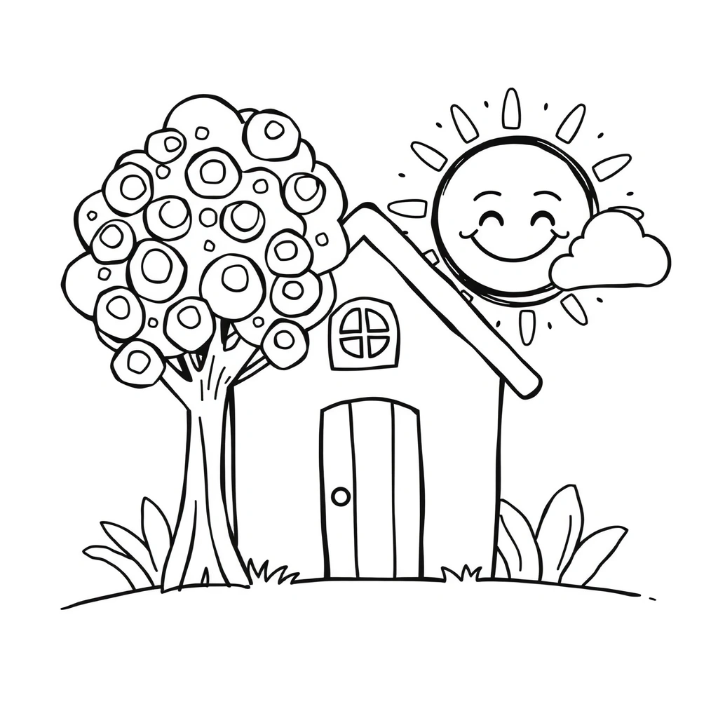 Strona do kolorowania — duże kształty - Kolorowanki - Dzień Kredki