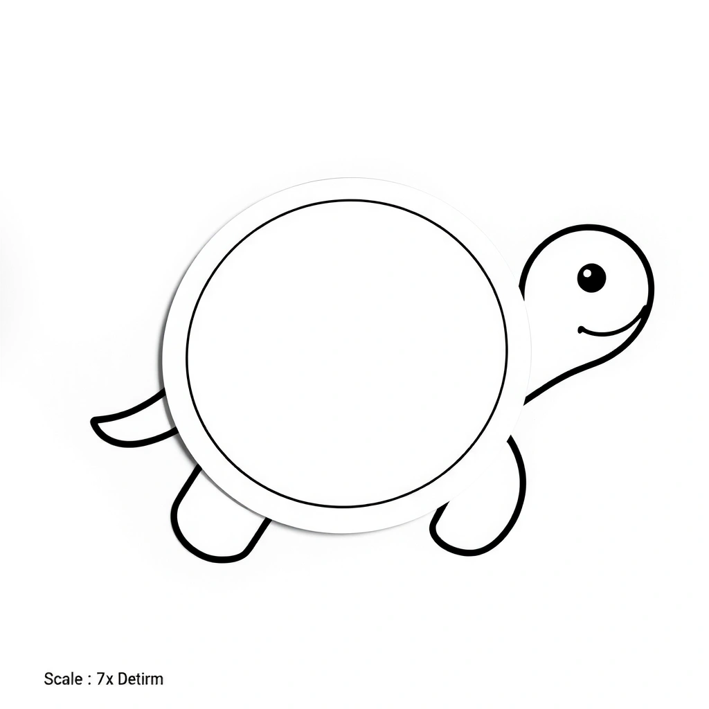 Szablony: głowa i nóżki żółwika - Szablony - Dzień Żółwia
