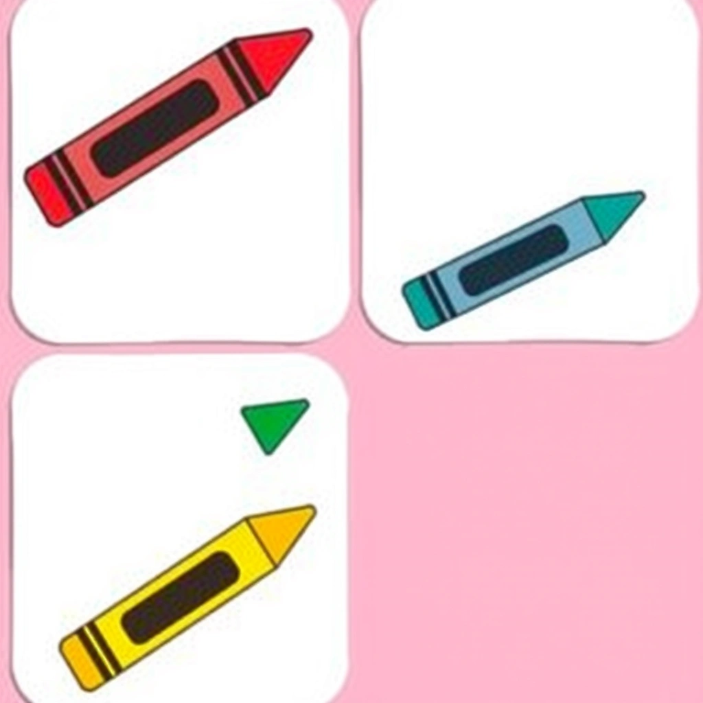 Karty powitalne - obrazki kredek - Szablony - Dzień Kredki