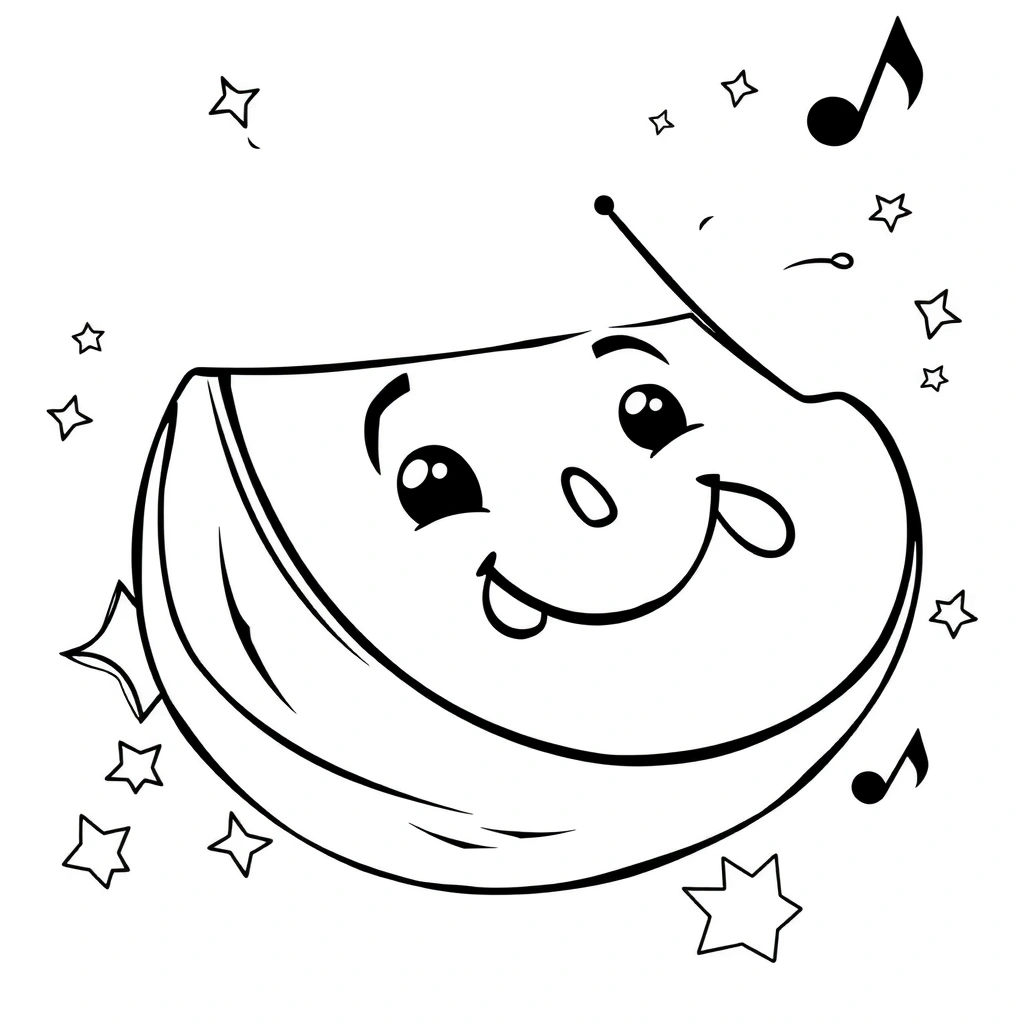 Kolorowanka: Arbuzowy plaster - Kolorowanki - Dzień Arbuza