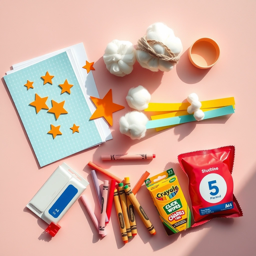 Zdjęcie materiałów — flat lay przygotowanie stołu - Materiały - Andrzejki