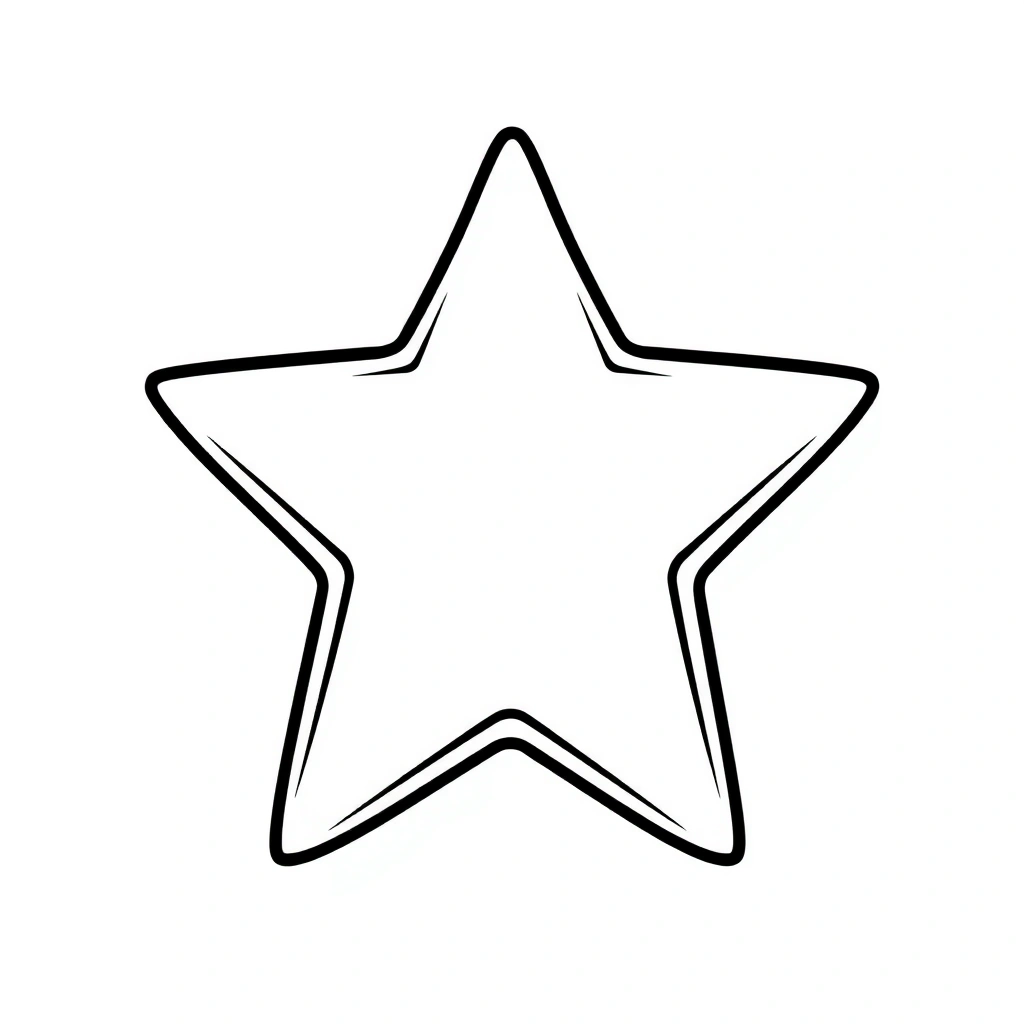 Szablon gwiazdki A4 — do druku - Szablony - Andrzejki