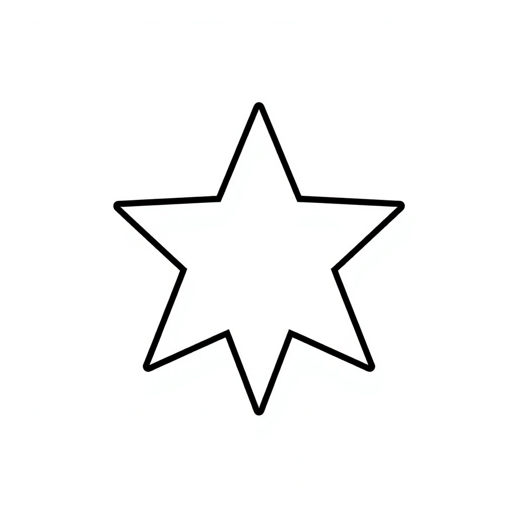 Szablon gwiazdki A4 — do druku - Szablony - Andrzejki